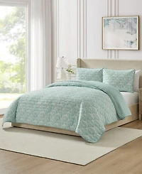 Seventh Studio Waves Coastal 2-Piece Quilt Set, Twin