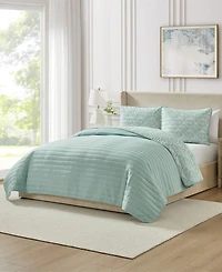 Seventh Studio Waves Coastal 3-Piece Quilt Set, Full/Queen
