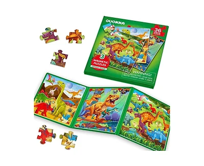 Quokka 20/24/36 Pcs Travel Magnetic Puzzles for Toddlers 3-5