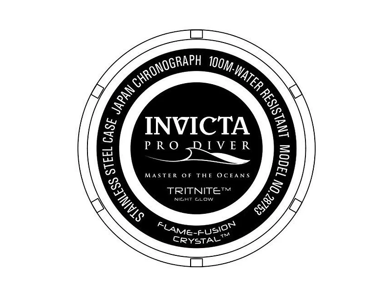 Invicta Men's 28753 Pro Diver Quartz Chronograph Black, Gunmetal Dial Watch