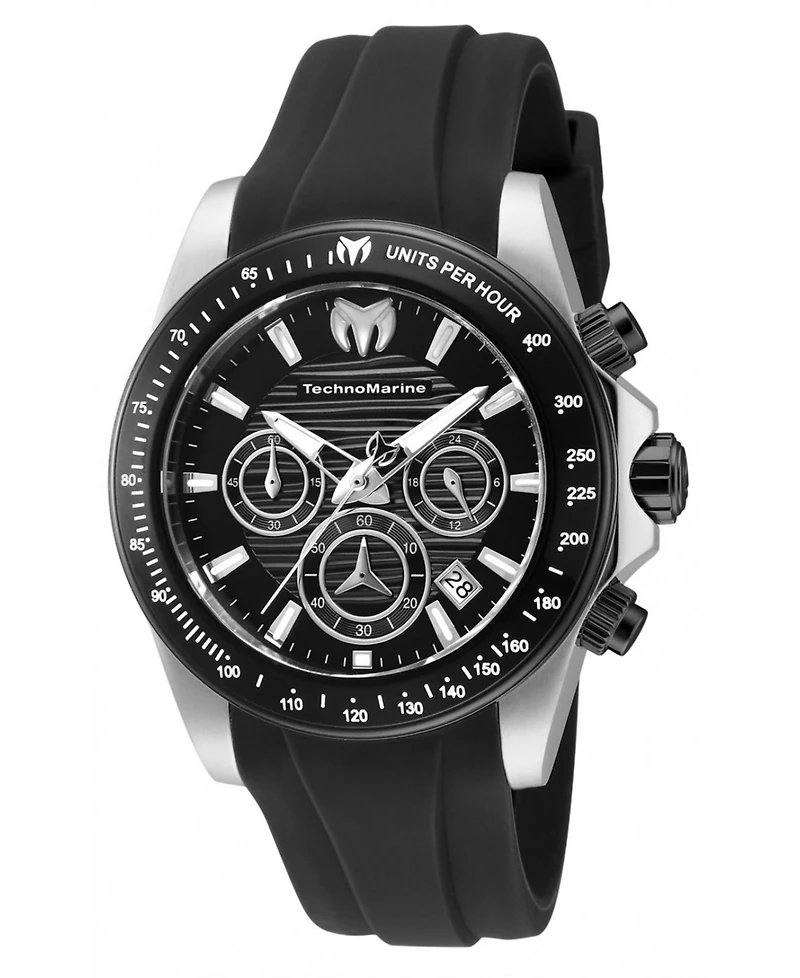 Technomarine Men's Tm-219032 Manta Quartz Chronograph Black Dial Watch