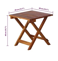 vidaXL Patio Sun Lounger Natural wood color, Red cushion