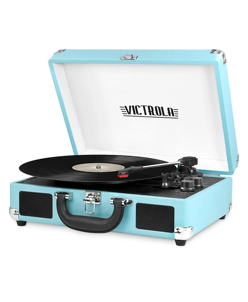Victrola Journey Bluetooth Suitcase Record Player with 3-speed Turntable