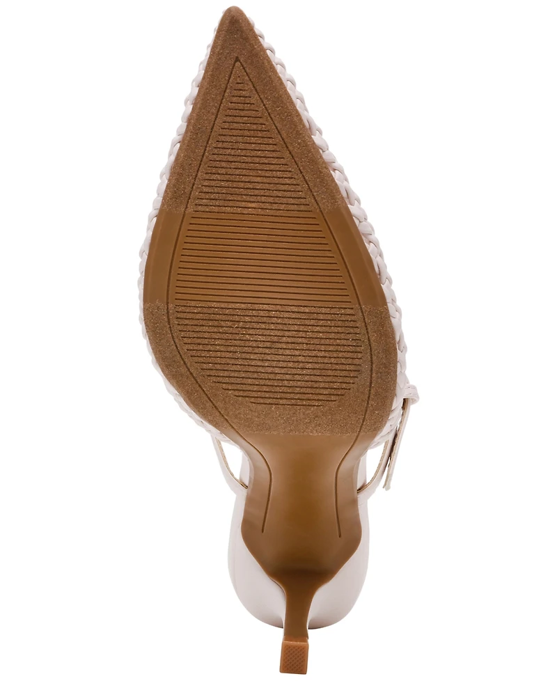 Dv Dolce Vita Women's Geanie Woven Two-Piece Pointed Toe Heeled Pumps