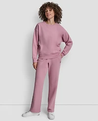 Dkny Sport Women's Tonal Logo Patch Crewneck Sweatshirt