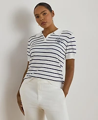 Lauren Ralph Lauren Plus Size Striped Polo Sweater