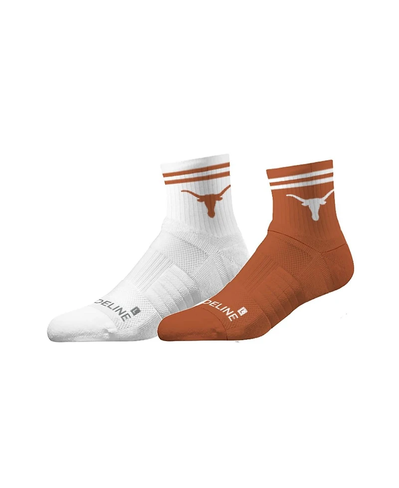 Unisex 2-Pack Texas Longhorns Premium Knit Half Calf Socks