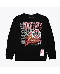Men's Black Ohio State Buckeyes Half Time Fleece Sweatshirt