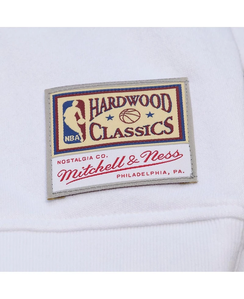 Women's White Los Angeles Lakers Lightweight Block Letter Sweatshirt