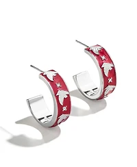 Wear by Erin Andrews x BaubleBar Atlanta Falcons Enamel Hoop Earrings