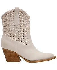 Dv Dolce Vita Women's Alessia Woven Pull-On Cowboy Western Booties