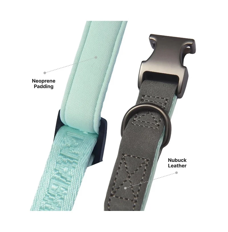 PetMarvel Adjustable 1"" Embroidered Stylish Dog Collar