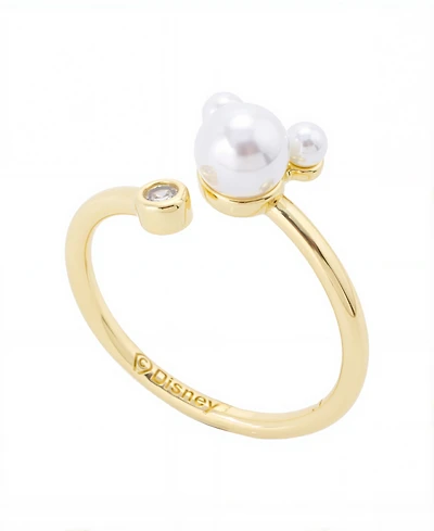 Disney Mickey Mouse Cultivated Pearl and Cubic Zirconia Ring