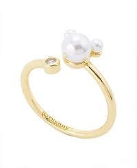 Disney Mickey Mouse Cultivated Pearl and Cubic Zirconia Ring