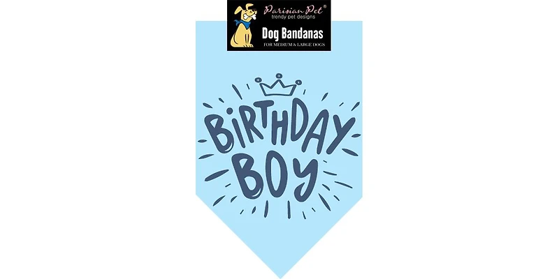 Parisian Pet Brithday Boy Dog Bandana