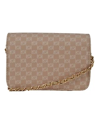 Bebe Women's Adela Monogram Mini Crossbody Bag