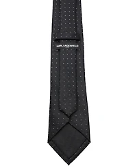 Karl Lagerfeld Paris Men's Sparkle Medallion Pattern Classic Tie