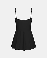 Cupshe Women's Wrapped Mesh Adjustable Straps One Piece Swim Dress