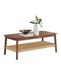 Alaterre Furniture 48" Acacia Wood Calais Rectangle Coffee Table