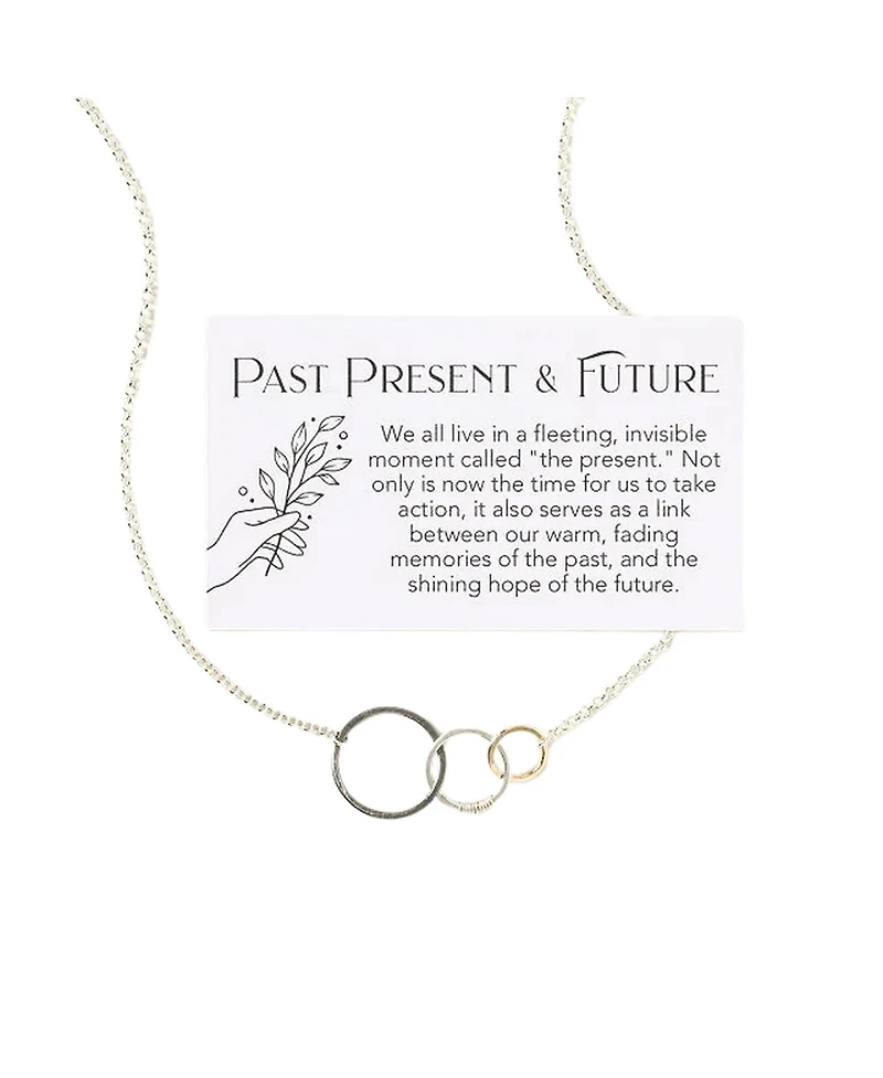 Uncommon Goods Beth Lawrence Past Present Future Sterling Silver Necklace