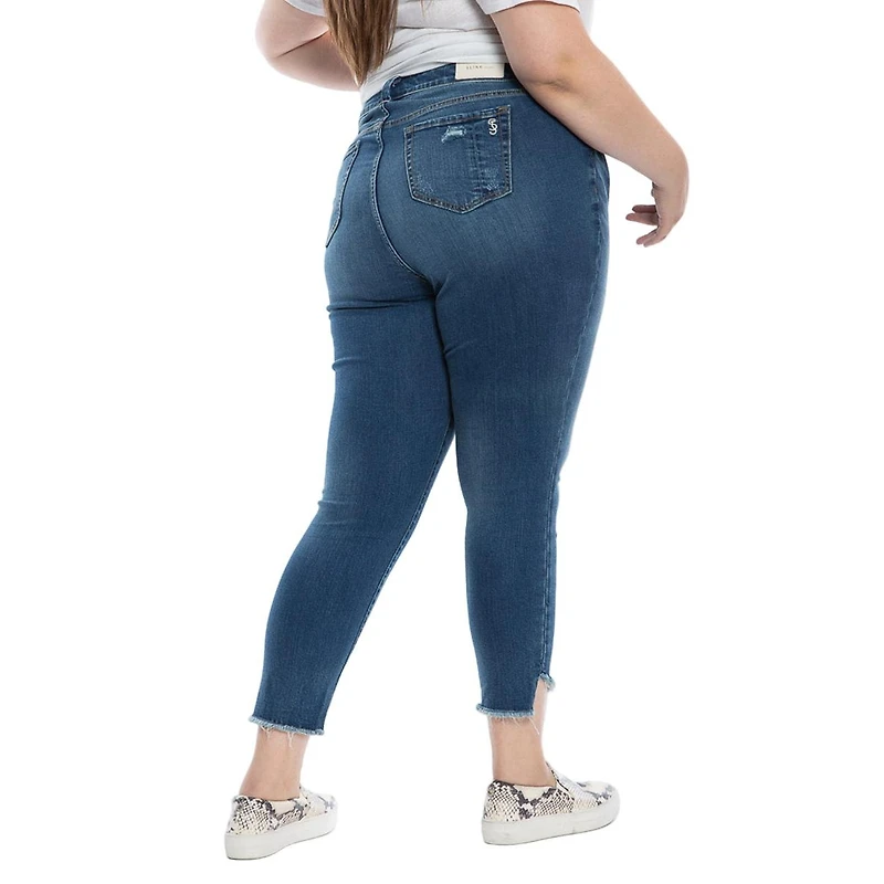 Slink Jeans Women's Denim High Rise Ankle Skinny