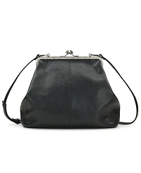 Patricia Nash Vivienne Kisslock Leather Crossbody Bag