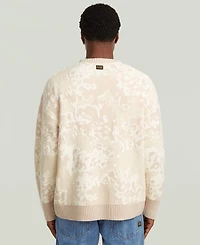 G-Star Raw Men's Camo Jacquard Knit Sweater