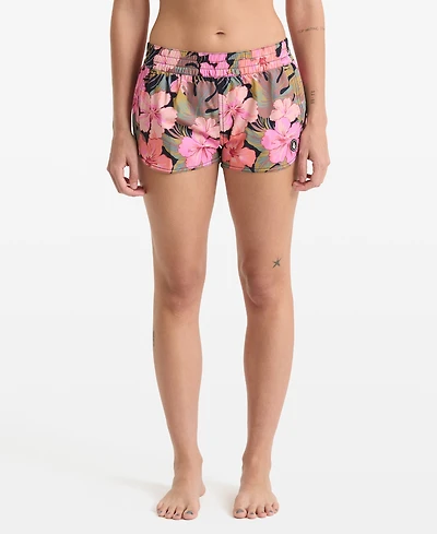 Volcom Women's Island Time Floral Print Board Shorts