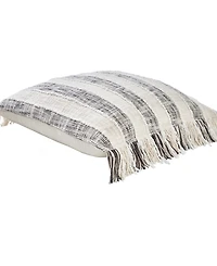 Tahari Home Ariel Fringe Stripe Decorative Pillow, 20" x 20"