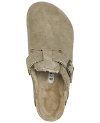 Birkenstock Men's Boston Shearling Suede Leather Clogs from Finish Line