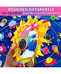 Quokka Space Felt Board for Kids 3-5 Years Old - Social Emotional Preschool Learning Activities