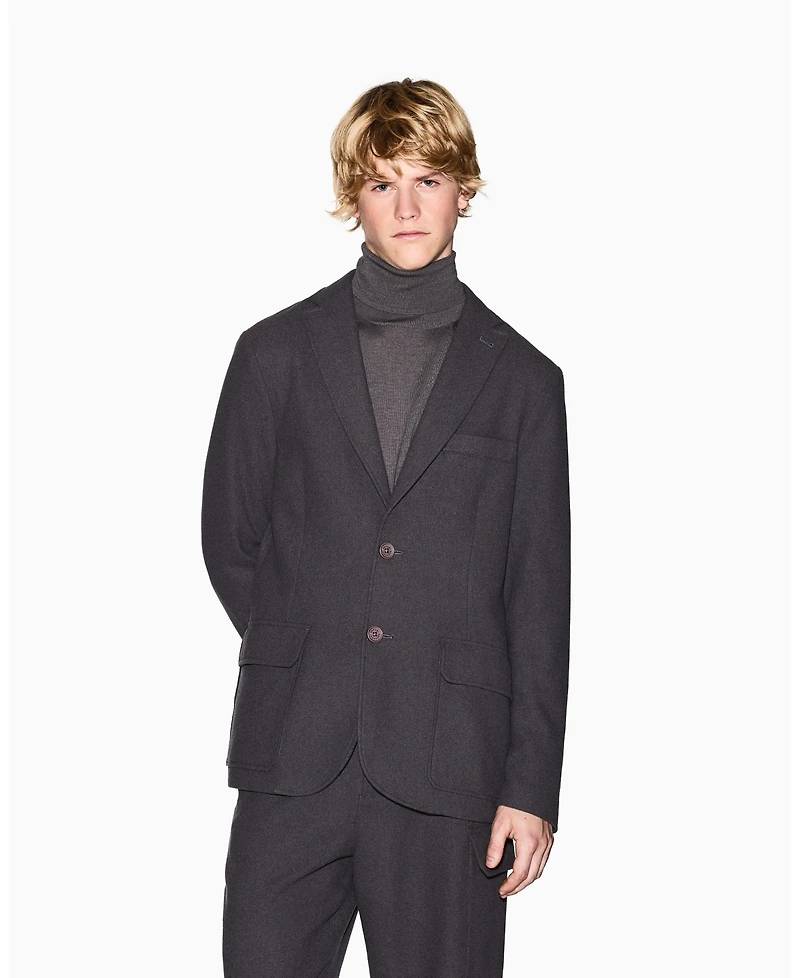 A|X Armani Exchange Men's Cozy Lab Wool with Pockets Blazer