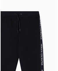 A|X Armani Exchange Men's Grosgrain Logo Fleece Pants