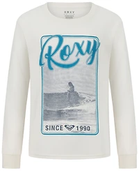 Roxy Girls' 7-16 Surf Printed Long-Sleeve T-Shirt