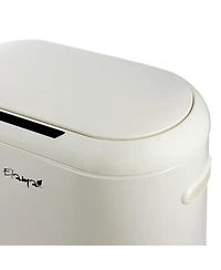 Elama 13 Gallon Automatic Sensor Hands Free Round Top Trash Can in Black