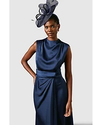 Coast Women's Satin Twist Waist Midi Dress