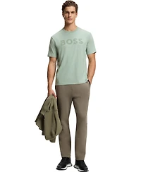 Boss by Hugo Men's Stretch Cotton Tonal Logo Relaxed-Fit T-Shirt