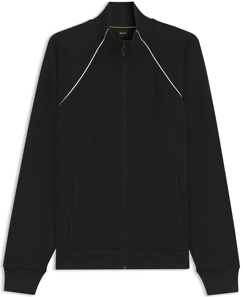 Boss by Hugo Boss Men's Contrast Piping Cotton-Blend Sweatshirt