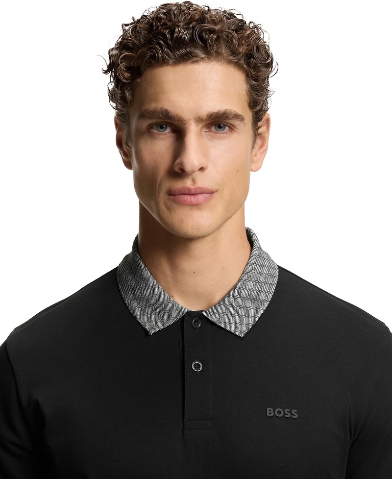 Boss by Hugo Men's Stretch Cotton Moisture Management Paddy Polo Shirt