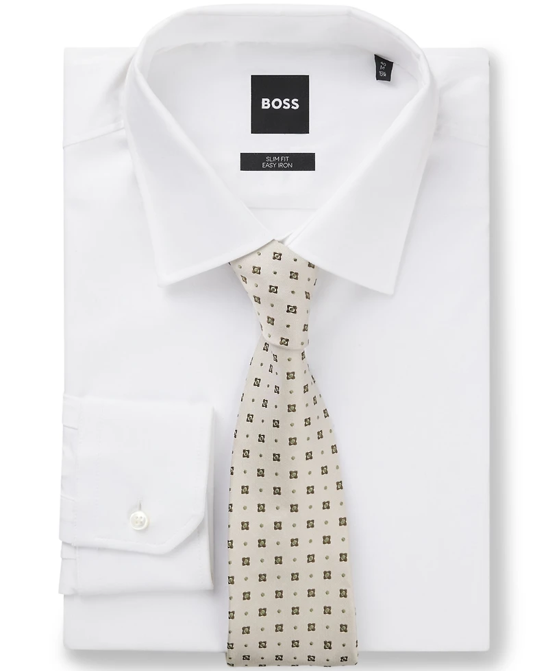 Boss by Hugo Boss Men's Jacquard Pattern Formal Silk Tie