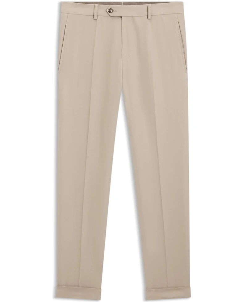 Boss by Hugo Men's Virgin Wool Cotton Tapered-Fit Pants