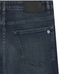 Boss by Hugo Men's Blue Comfort-Stretch Denim Maine Regular-Fit Jeans
