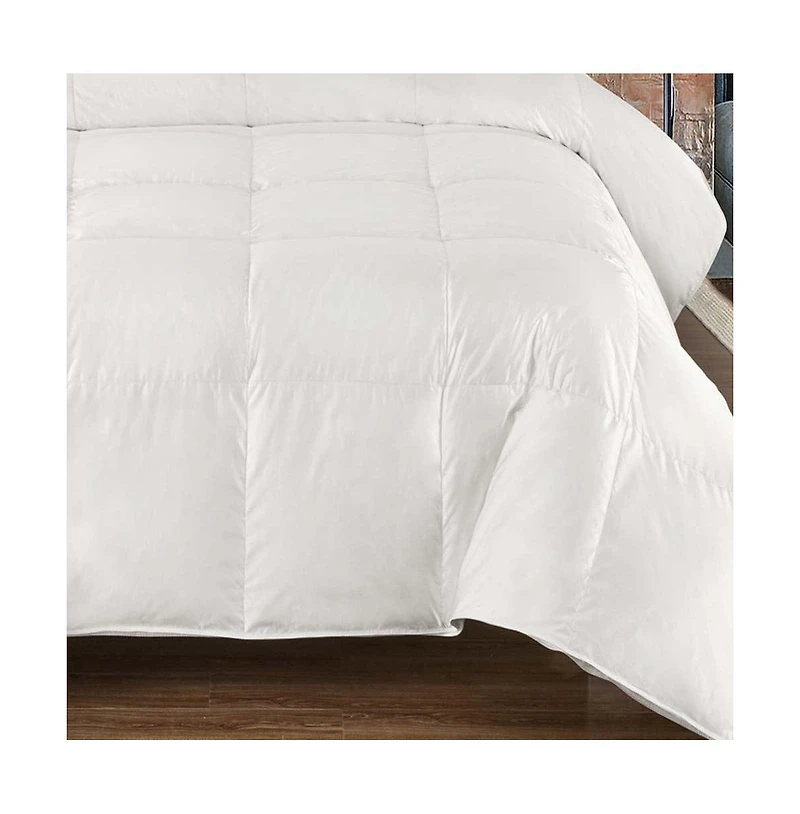 Egyptian Linens Heavyweight Silk Goose Down Fill Comforter – Solid, Full/Queen