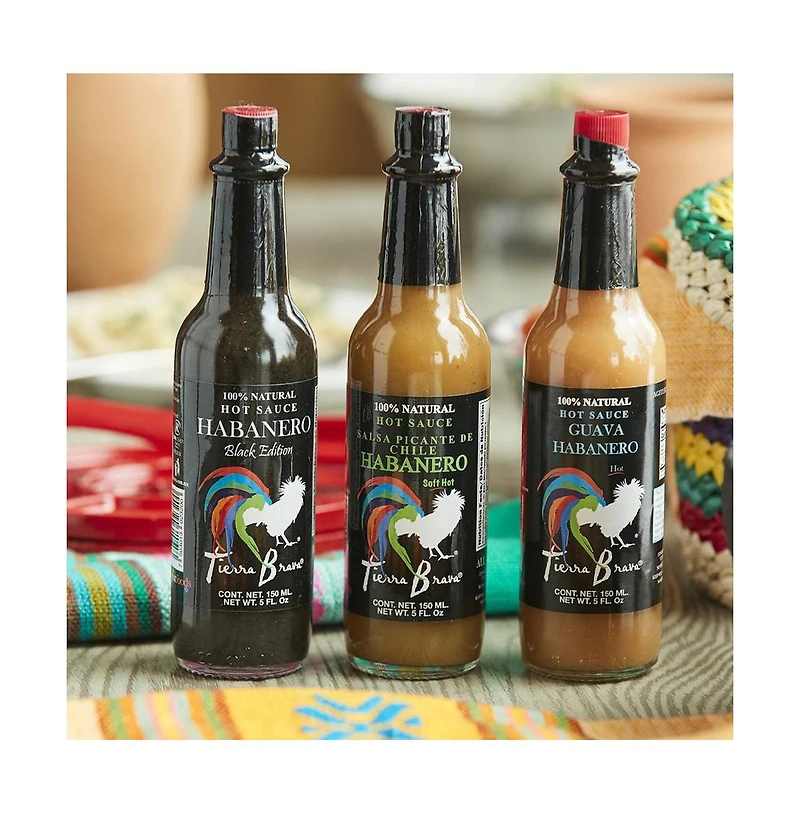 Trio of Hot Sauces with Servilleta
