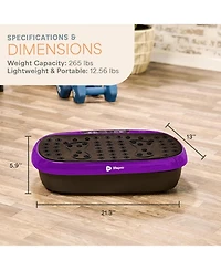 Lifepro Compact Vibration Plate Exercise Machine - Mini Full Body Platform for Lymphatic Drainage & Pain Relief