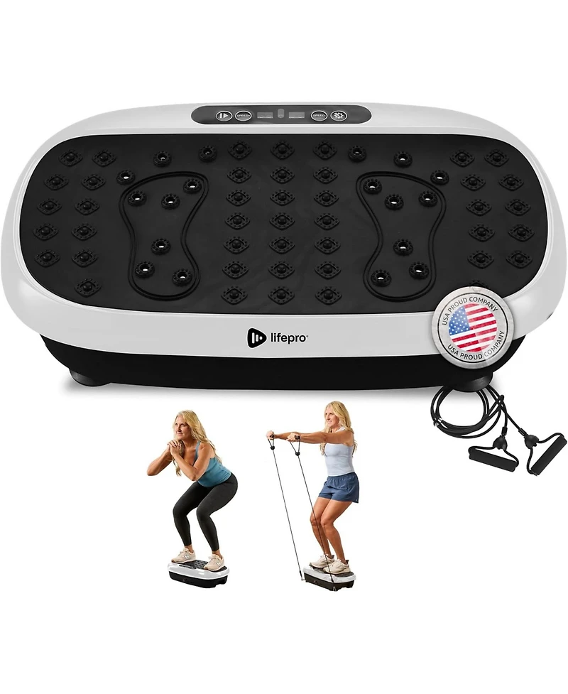 Lifepro HexaPlate Lite Vibration Plate Exercise Machine – Full Body Vibrating Platform for Lymphatic Drainage, Recovery & Muscle Toning