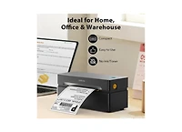 Polono Bluetooth Thermal Shipping Label Printer, Wireless 4x6 Shipping Label Printer for Small Business, Support iOS, Android, Windows and Mac, Compat