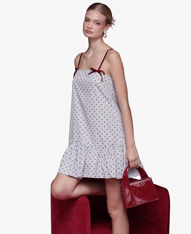 Avec Les Filles Women's Baby Doll Mini Dress