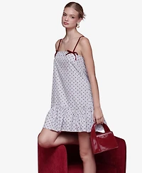 Avec Les Filles Women's Baby Doll Mini Dress