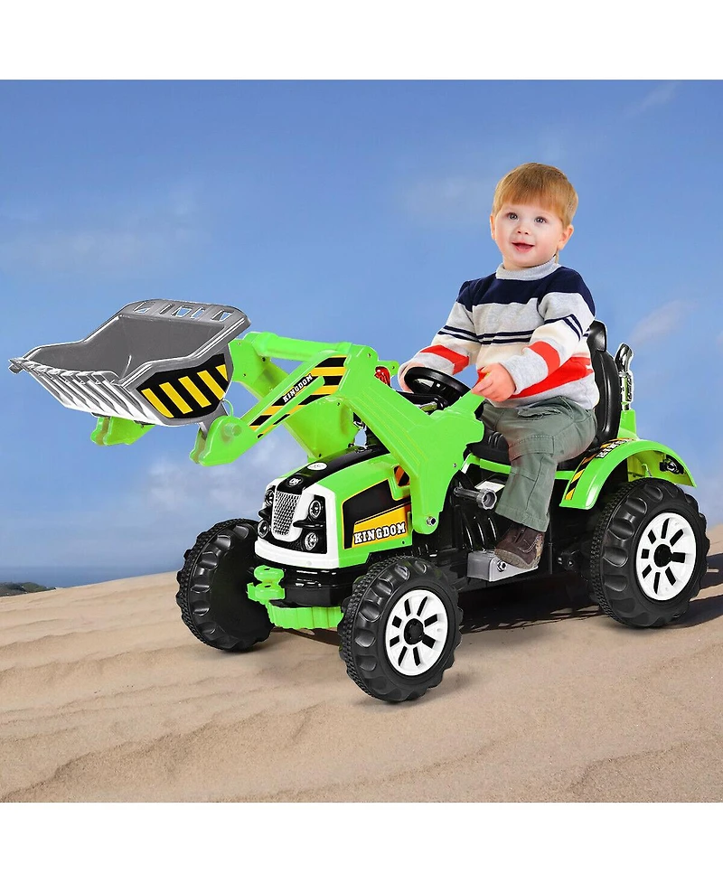 Sugift 12V Kids Ride On Car Utv Electric Vehicle with Led Lights Music and Horn